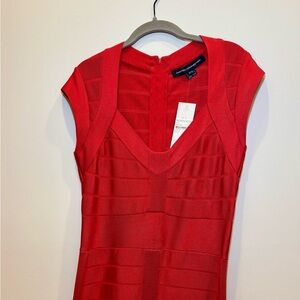 French Connection Scarlet Textured Dress